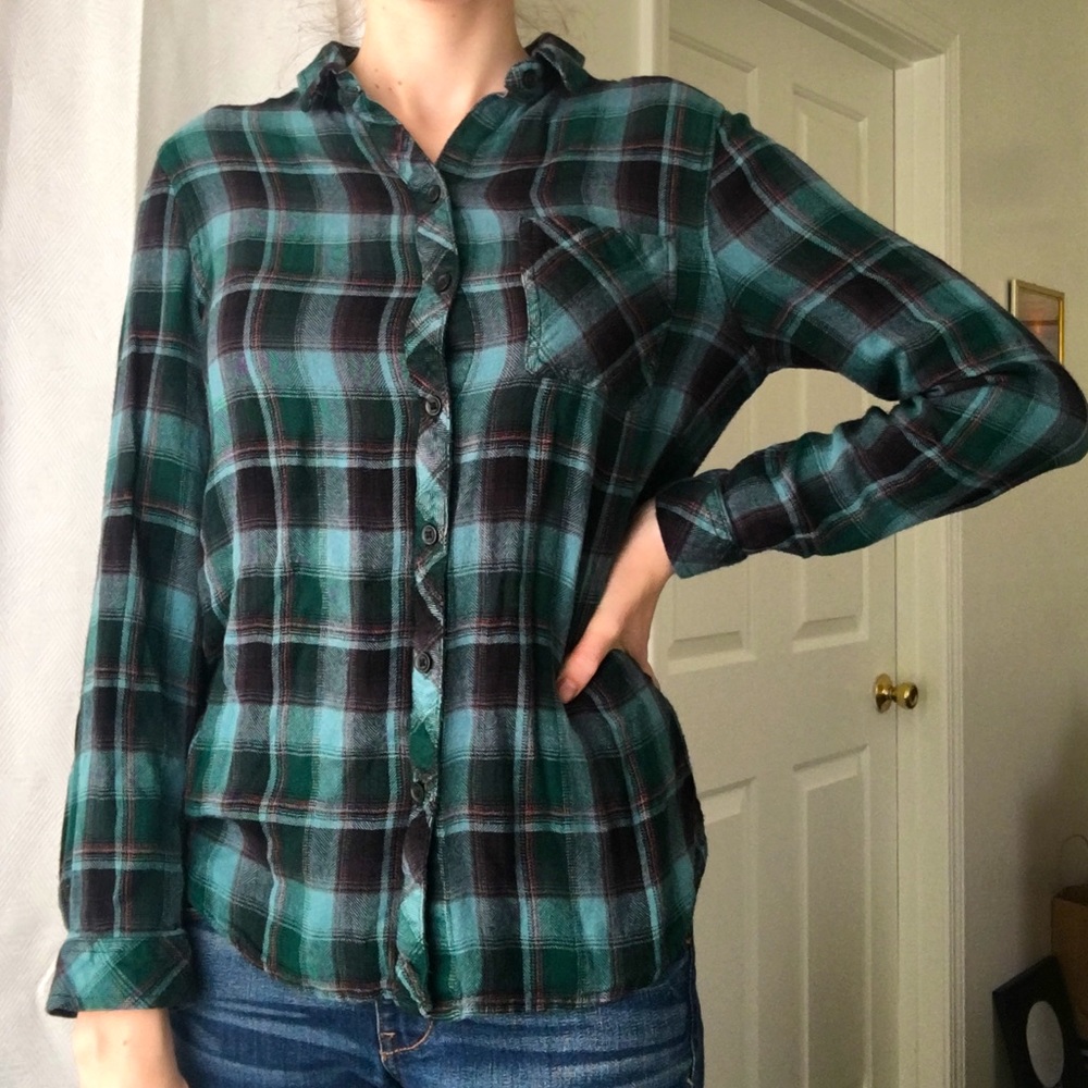 Turquoise Flannel